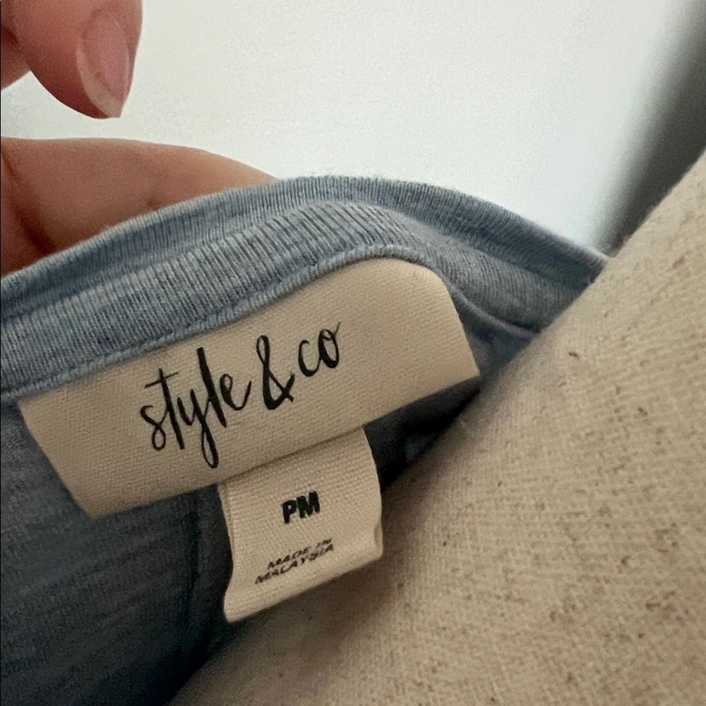 Style & Co. Light Blue Sleeveless Mini Dress - NWOT - Picture 2 of 5